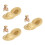 6Pcs Mini Straw Hat Brown Doll Costume Accessories Lightweight Decor 9