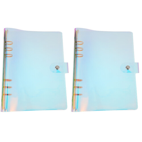 2Pcs Flexible Plastic Notepad Covers Multi Color Book Protection Tool 2