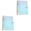 2Pcs Flexible Plastic Notepad Covers Multi Color Book Protection Tool 4
