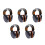 5Pièces Casques Anti-Bruit ABS Protection Auditive Colorés Ajustables 6