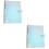 2Pcs Flexible Plastic Notepad Covers Multi Color Book Protection Tool 7