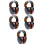 5Pièces Casques Anti-Bruit ABS Protection Auditive Colorés Ajustables 7