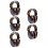 5Pièces Casques Anti-Bruit ABS Protection Auditive Colorés Ajustables 9