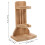 Durable Bamboo Chinchilla Bottle Stand Khaki Adjustable Holder 2