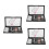 3Sets Assorted Color Eyebrow Powder Kit Durable Makeup Brow Brush Tool 9
