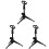 3Pcs Black Adjustable Mic Stand 360 Rotating Tripod Holder Stable 3