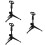 3Pcs Black Adjustable Mic Stand 360 Rotating Tripod Holder Stable 7