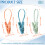 48Pcs Assorted Color PP Clothing Clips with Rope Windproof for Laundry 3