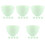 25Pièces Bols Silicone Vert Usage Cosmétique Outils De Salon 4