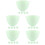 25Pièces Bols Silicone Vert Usage Cosmétique Outils De Salon 7