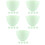 25Pièces Bols Silicone Vert Usage Cosmétique Outils De Salon 8