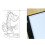 3Pièces A4 Lumière LED Table À Dessin Portable Noir Multicouche 8