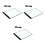 3Pièces A4 Lumière LED Table À Dessin Portable Noir Multicouche 11