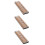 3Pcs Small Oboe Reed Container ABS Plastic Storage Case Light Brown 5