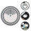 2Pcs Vinyl Record Stroboscope Disc White Acrylic Speed Detection Tool 9