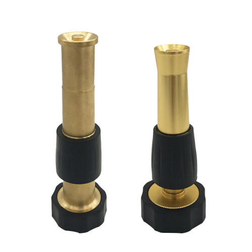 6Pcs Black Brass Hose Nozzle Set with 2 Adjustable Sprayers for Garden 1