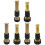 6Pcs Black Brass Hose Nozzle Set with 2 Adjustable Sprayers for Garden 3