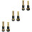 6Pcs Black Brass Hose Nozzle Set with 2 Adjustable Sprayers for Garden 6