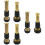 6Pcs Black Brass Hose Nozzle Set with 2 Adjustable Sprayers for Garden 8