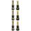 6Pcs Black Brass Hose Nozzle Set with 2 Adjustable Sprayers for Garden 9