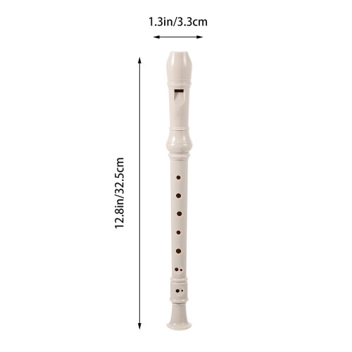 2Sets Portable White Resin Clarinet for Kids Beginner Practice 1