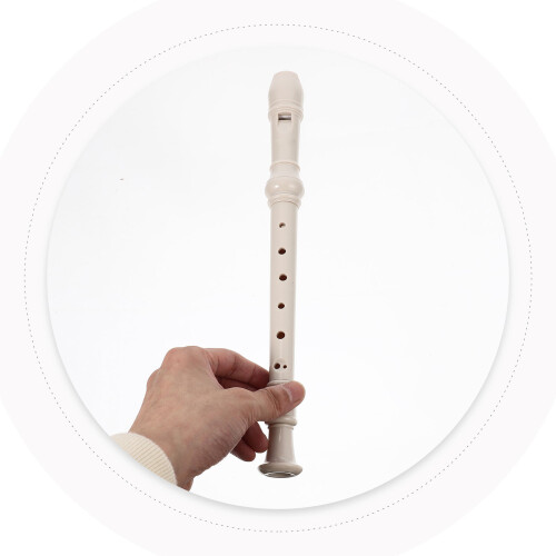 2Sets Portable White Resin Clarinet for Kids Beginner Practice 2
