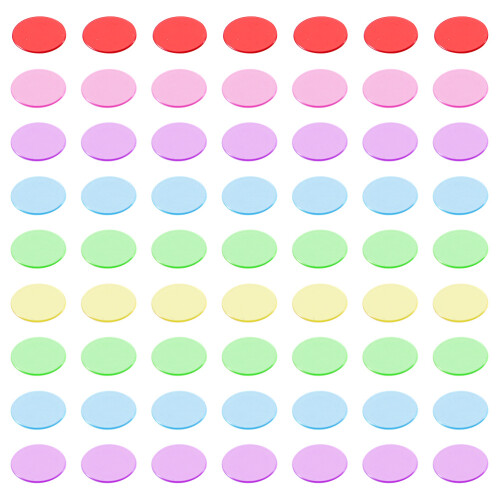 600Pcs Assorted Color Durable Chips Game Counters Markers 1