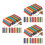 144Pièces Craies Solubles Multicolores Pour Tableau Et 9