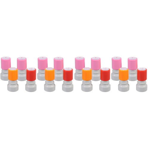 8Pcs Plastic Photosensitive Teacher Stamper Assorted Color Reward Tool 1
