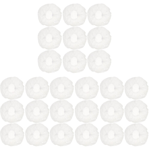 600Pcs Home Use Disposable Bath Caps White Waterproof Shower Hats 2
