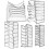 15Pcs Multigrid Grey Underwear Organizer for Closet Socks Bras Storage 2