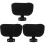 3Sets Lift Adjustable Office Chair Head Pillow Black Neck Support 2