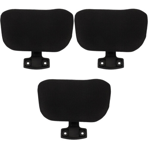 3Sets Lift Adjustable Office Chair Head Pillow Black Neck Support 2