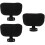 3Sets Lift Adjustable Office Chair Head Pillow Black Neck Support 7