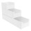 6Pcs White Bamboo Cutlery Storage Box Tableware Stackable Organizer 2