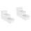 6Pcs White Bamboo Cutlery Storage Box Tableware Stackable Organizer 4