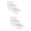 6Pcs White Bamboo Cutlery Storage Box Tableware Stackable Organizer 7