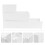 6Pcs White Bamboo Cutlery Storage Box Tableware Stackable Organizer 8