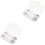 2Sets Toddler Spoon Fork White Lightweight Baby Feeding Tools for Kids 4