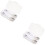 2Sets Toddler Spoon Fork White Lightweight Baby Feeding Tools for Kids 7