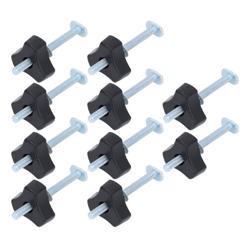 10 Sets Stainless Steel T Track Knobs M8x100mm Bolt Nut Washer Kit