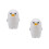 2Pcs Tiny Penguin Desktop Trash Can Cute Plastic Table Bin with Lid 5