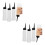 6Pcs Durable Transparent Hair Dye Containers with Measuring Scale 10