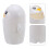 2Pcs Tiny Penguin Desktop Trash Can Cute Plastic Table Bin with Lid 10