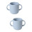 2Pcs Baby Transition Cups Blue Soft Silicone Toddler Drinking Trainer 6