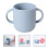 2Pcs Baby Transition Cups Blue Soft Silicone Toddler Drinking Trainer 7