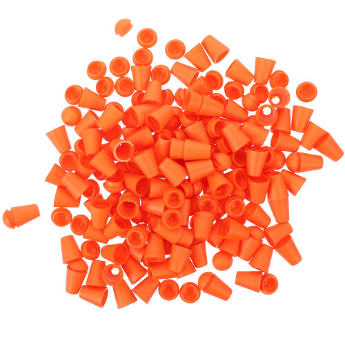 500Pcs Orange Cord Locks Drawstring Stoppers for Backpack Sweater Hats 1