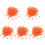 500Pcs Orange Cord Locks Drawstring Stoppers for Backpack Sweater Hats 3