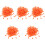 500Pcs Orange Cord Locks Drawstring Stoppers for Backpack Sweater Hats 4