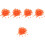 500Pcs Orange Cord Locks Drawstring Stoppers for Backpack Sweater Hats 5